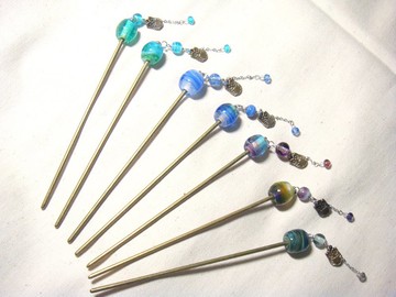 柚子林琉璃 - 夏天的尾巴 第3彈 - 隨意混色系列 髮簪