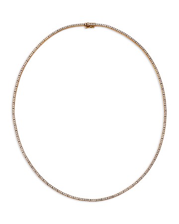 Bloomingdale's Fine Collection Diamond Tennis Necklace in 14K Yellow Gold, 2.4 tcw