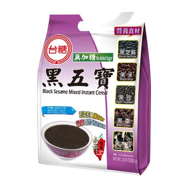 台糖 新黑五寶量販包-無加糖(30g*10包/袋)富含鈣質及膳食纖維