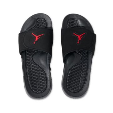 Nike Jordan Hydro V Retro 大童 黑紅 喬丹 運動 魔鬼氈 休閒 拖鞋 555511-061