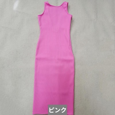 バンテージ ボディコン ドレス ミカン ピンク オレンジ バック
