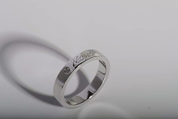 你的名字 男戒(18k 3分鑽)