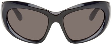 Balenciaga 黑色 Wrap D-Frame 太阳镜