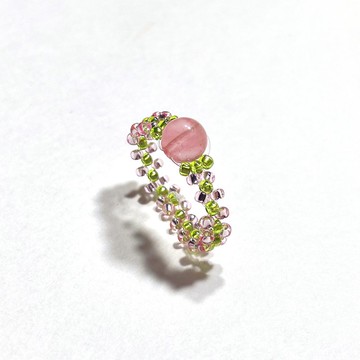 祕魯瑪瑙（Inca Rose）天然石戒指