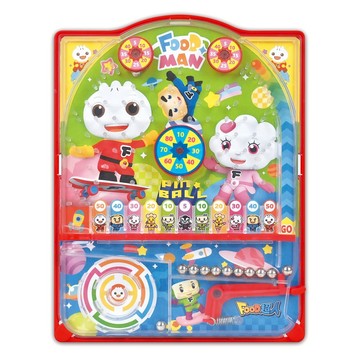 📚三三童趣鋪📚 FOOD超人-歡樂彈珠台 風車圖書 兒童桌遊 兒童玩具
