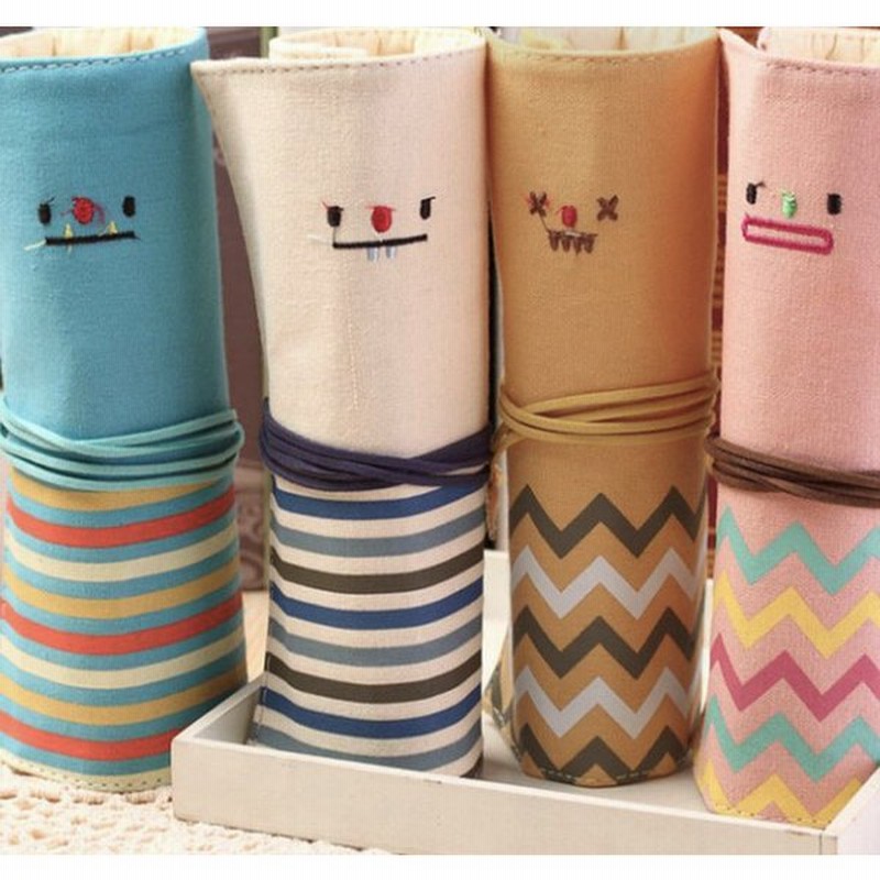 ペンケース ペンポーチ 筆箱 文房具 顔 ボーダー コンパクト 可愛い かわいい ロール 文具 ペン入れ 女の子 学生 学校 通販 Lineポイント最大0 5 Get Lineショッピング