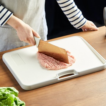 塑料菜闆家用抗菌防黴雙麵切菜闆廚房專用斜坡案闆食品級水果砧闆