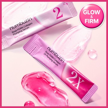 numbuzin No.2 Rose PDRN Collagen Plumping Serum 10ml (Mild 1ml*5ea+Intensive 1ml*5ea)
