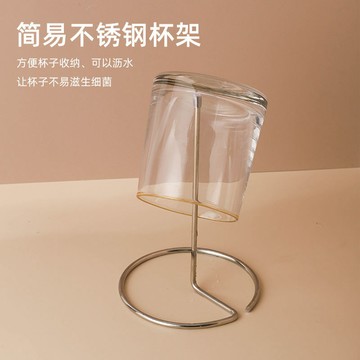 ✨臺灣熱賣✨不銹鋼家用杯架簡易杯架瀝水倒掛玻璃杯馬克杯簡約收納架子