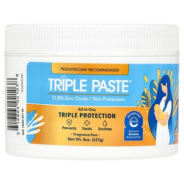 Triple Paste, 氧化鋅尿布疹霜，無香，8 盎司（227 克）
