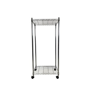 我塑我形 60 x 45 x 125 cm MIT耐重移動式萬用鐵力士鍍鉻二層收納架 置物架 鐵力士架 二層架