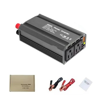 300w 電源逆變器 12V DC 至 110V AC 汽車轉換電源 QC3.0 帶 PD65W USB-C 充電端口