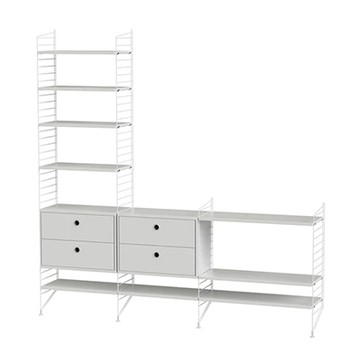 Living room 室內層架組Ｊ（白）