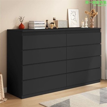 快速出貨 【可刷卡】鬥櫃家用臥室收納儲物櫃輕奢意式客廳抽屜黑色五斗櫃工廠貨源