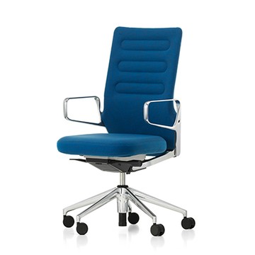 AC 5 Work 機能辦公椅（湛藍色布料、固定扶手）