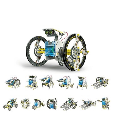 【科學玩具】Pro'sKit 寶工 14合1太陽能變形機器人 GE-615