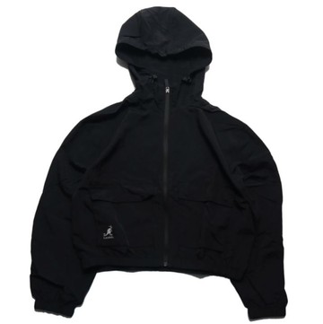 KANGOL 外套 黑 基本款 連帽風衣 6222142020