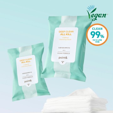 Point& Deep Clean All Kill Make-up Cleansing Tissue 20P