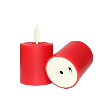 【新韻傳音】充電式電子蠟燭燈 可持續亮7天！充電款LED燈燭 仿真電子蠟燭 法會供燈 佛燈神明燈 Y108