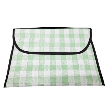 便攜輕薄型防水野餐墊 樁紋  150 x 90cm  綠色格紋