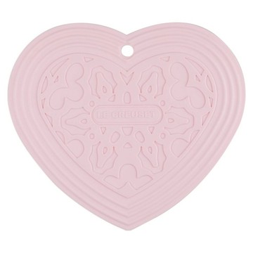 LE CREUSET 心型隔熱墊  淡粉紅色  1個