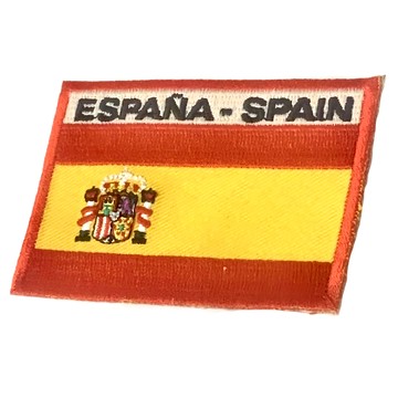 A-ONE 匯旺 國旗刺繡布貼 DIY刺繡徽章 7.5 x 5 cm - Set 3個  西班牙