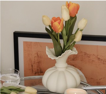 聞說 奶油法式南瓜陶瓷花瓶