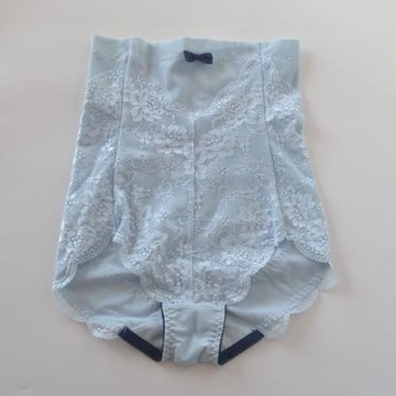 出口日本超高腰塑身內褲女收腹提臀性感透氣無痕包臀蕾絲邊棉底襠