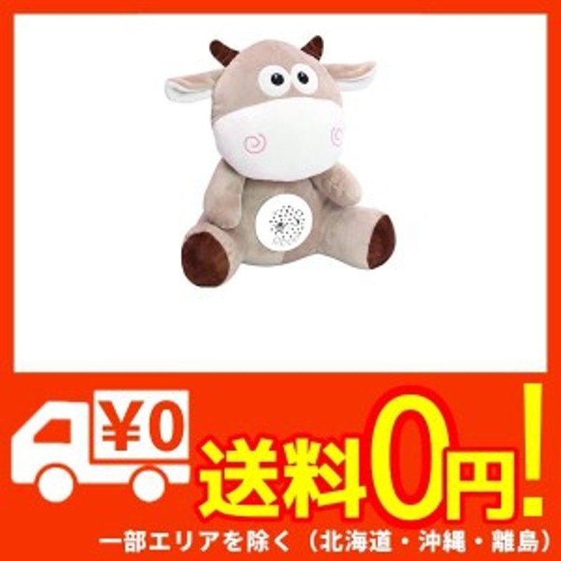 ロボットプラザ Robot Plaza 寝かしつけ ぬいぐるみ おもちゃ プラネタリウム メロディー 心音 赤ちゃん 出産祝い 内祝い ウシ 通販 Lineポイント最大1 0 Get Lineショッピング