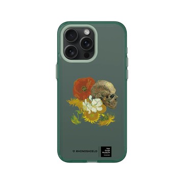 iPhone 15 Pro Max Clear 憂墨綠 - Van Gogh Museum - 骸骨與花卉