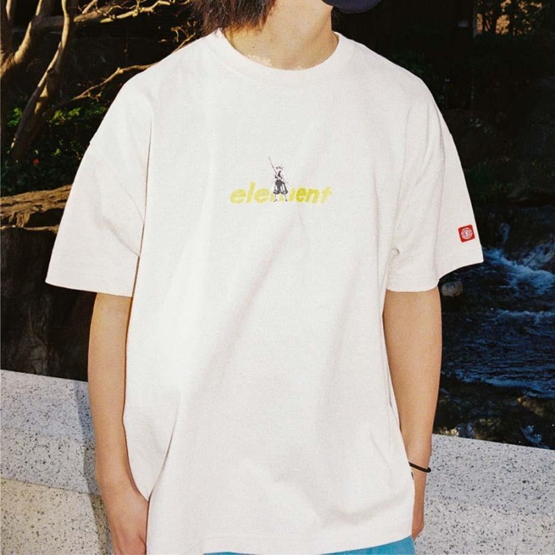 正規品 ELEMENNT Ｔシャツ 鬼滅の刃 コラボＴシャツ BB022-290 ZENITSU SS 我妻善逸 あがつまぜんいつ ゼンイツ  エレメント メンズ 半袖Ｔシャツ BB022290 | LINEショッピング