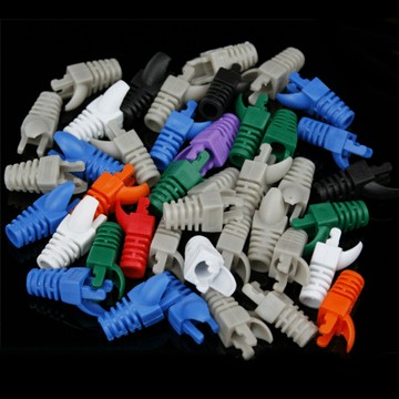 Cat.5e RJ-45 RJ-45護套 內崁CAT5 100入灰 (一次料)