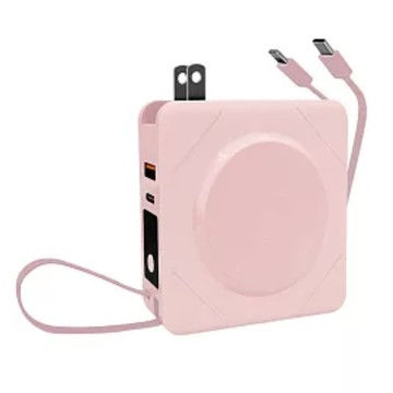 amuok 艾默克 7合1無線充行動電源 22.5W  BS-NC10K  淡粉色