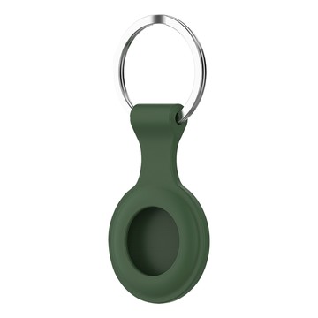 Timo 純色矽膠保護套 AirTag專用 綠色 輕巧防刮保護套  1個