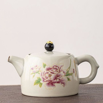 【茶品名】🍵茶壺 西施壺  泡茶壺米黃汝窯茶壺泡茶家用喝茶陶瓷井欄壺單壺茶水壺功夫茶具可養開片