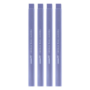 sun-star square long eraser 大小角度方形長條橡皮擦 14.5 x 1.1 x 1.1cm 21g  海軍藍  4個