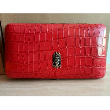 【現貨】LUBINSKI授權正品 雪松木 真皮浮雕 便攜式 雪茄禮盒 4 支裝 紅色款 (型號 YJA-50008RD)