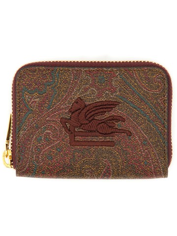 etro paisley print wallet