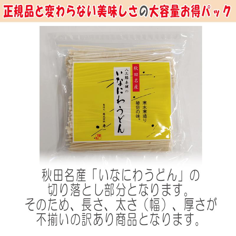 稲庭うどん 5kg(500g×10袋) 訳あり 切り落とし 切下 秋田名産 手作り送料無料 いなにわうどん 稲庭饂飩 [稲庭うどん切下１０袋] 即送