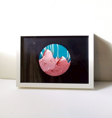 宇宙 微丘 小島 山 文青風格 設計師 原創插畫