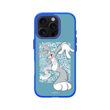 iPhone 16 Pro Clear 激光藍 - 樂一通 Looney Tunes - 亂花系列-兔巴哥