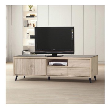 【MUNA 家居】寶雅橡木6尺玻璃電視櫃/長櫃(186)