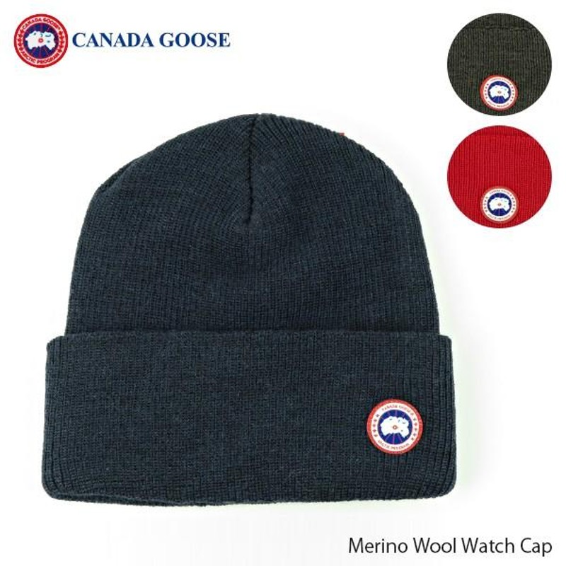 CANADA GOOSE カナダグース ニット帽 ニットキャップ メリノウール