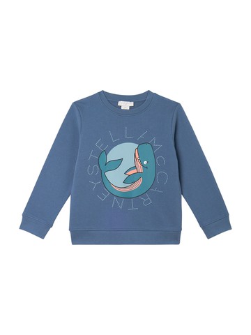 stella mccartney sweatshirt with "whale" logo