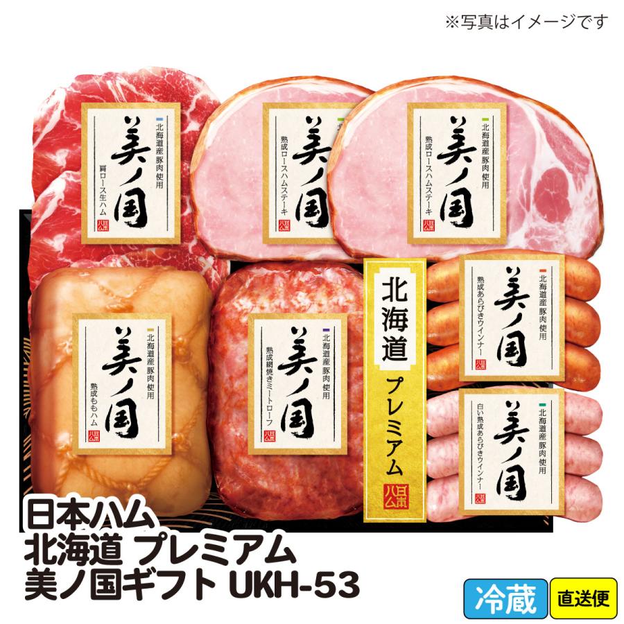  御歳暮 お歳暮 おせいぼ お年賀 手土産 ごあいさつ ご自宅用 日本ハム  北海道 プレミアム 美ノ国ギフト (UKH-53)