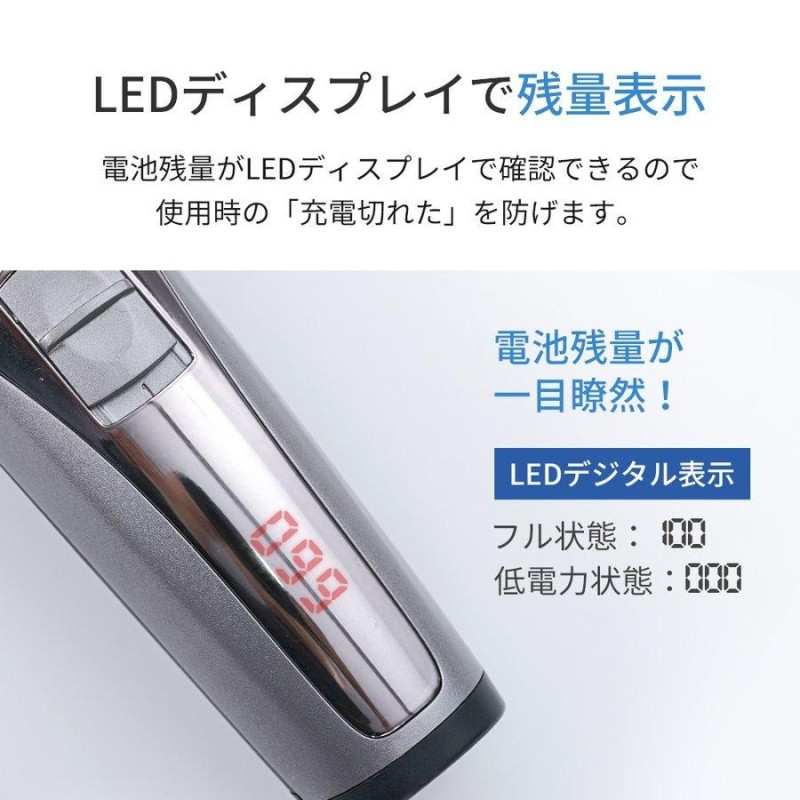 最新モデル】電気バリカン 切れ味抜群 コードレス USB充電式 水洗OK LEDディスプレイ 子供にも使える 5段階刈り高さ調節 4種類アタッチメント  | LINEショッピング