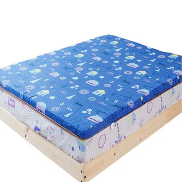 mimo 【家居】夢想家園-MIT冬夏兩用純棉+紙纖三合一高支撐記憶床墊-雙人5尺(深夢藍)