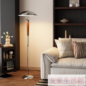 免運 公司貨/附發票 包豪斯中古風落地燈客廳沙發旁邊氛圍燈實木復古民宿臥室床頭臺燈 YJ/al116 快速出貨