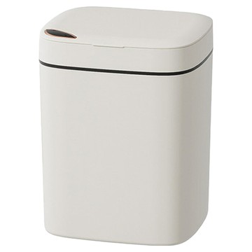 智能感應式垃圾桶 三層 電池款  28 x 23 x 20cm  奶白色