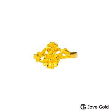 【JoveGold漾金飾】幸福芬芳黃金戒指